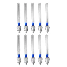 10 шт. стоматологические боры Алмазные Боры высокоскоростные боры стоматологический Бур сверло зубы Полировка сглаживающий инструмент(FO-25