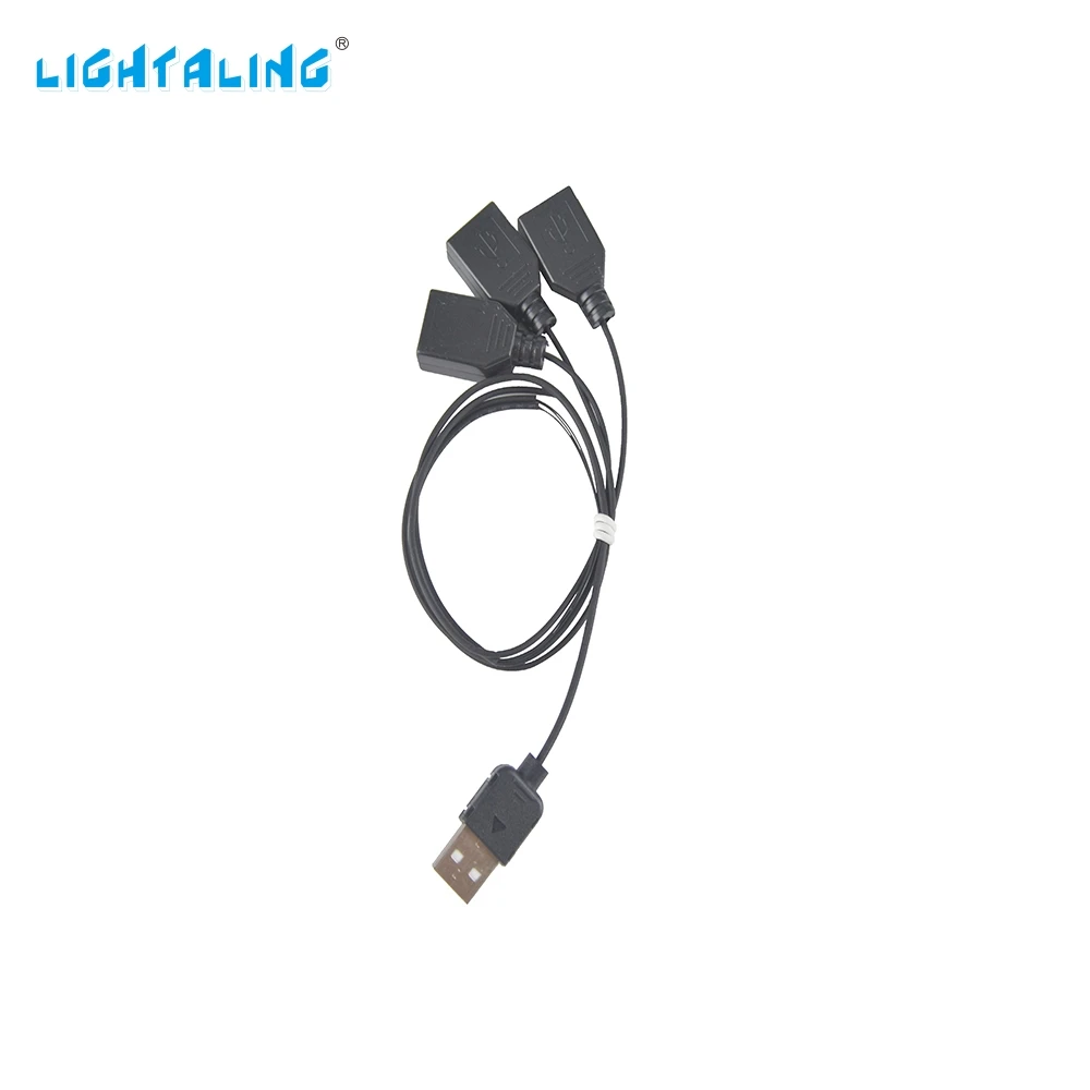 Светильник aling, высококачественный светильник, аксессуары, черный, от одного до семи, USB порт, светодиодный светильник, комплект, 10220, 10260, 10255, 42083 - Цвет: Three Port