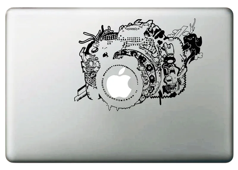 Винтажная Виниловая наклейка для камеры DIY Macbook Pro / Air 11 13 15 дюймов чехол ноутбука