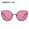 MERRYS femmes classique marque Designer lunettes de soleil yeux de chat sans monture en métal lunettes de soleil S8099 ► Photo 3/6