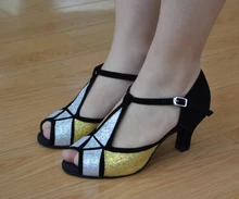 New Ladies Glitter Salsa Latin Dance Shoes Tango Shoes Samba Dancing Shoes Ballroom Shoes for Women