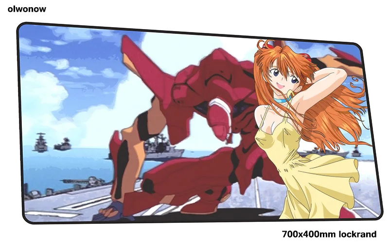 Evangelion Коврик для мыши 70x40 см Индивидуальные коврики для мыши лучший игровой коврик для мыши геймер на день рождения персонализированные коврики для мыши Клавиатура ПК pad