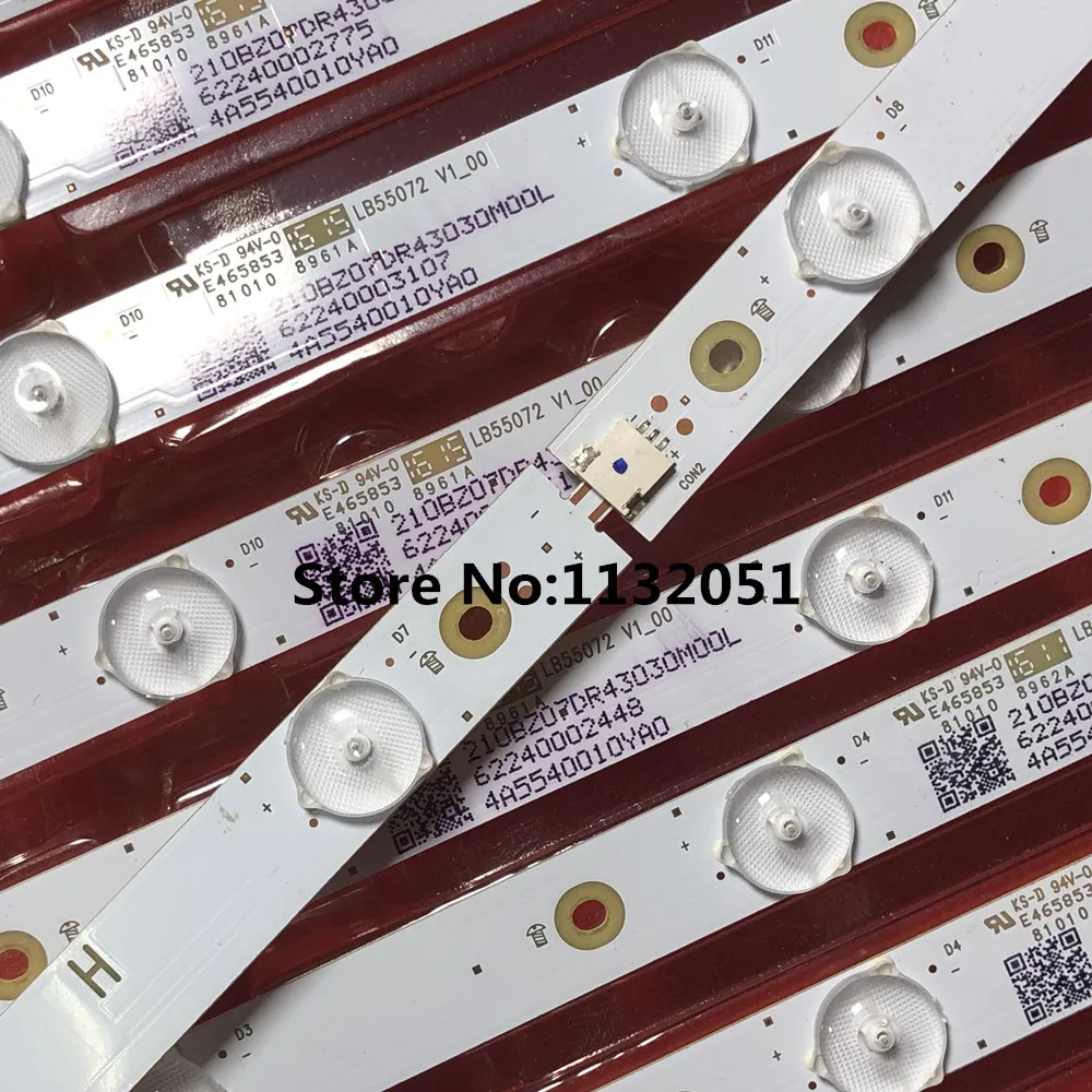 Светодиодный подсветка 14 лампы для Philips 55 "ТВ 55PFF5701/T3 LB55072 55PUS6501/12 TPT550U2 EQLSHA. G GJ-2K16-550-D714-V4-L TPT550J1