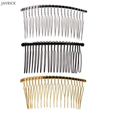 JAVRICK DIY пустые металлические заколки для волос свадебная вуаль боковая расческа 20 зубов свадебные аксессуары для волос