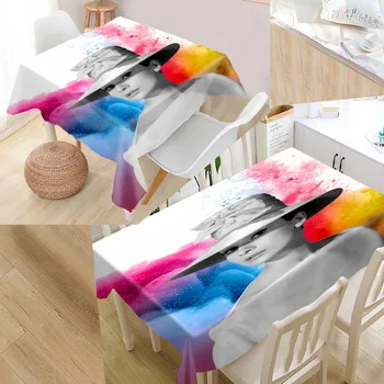 

Custom Hepburn Audrey Table Cloth Oxford Rectangular Waterproof Oilproof Table Cover Wedding Tablecloth &L035SJ