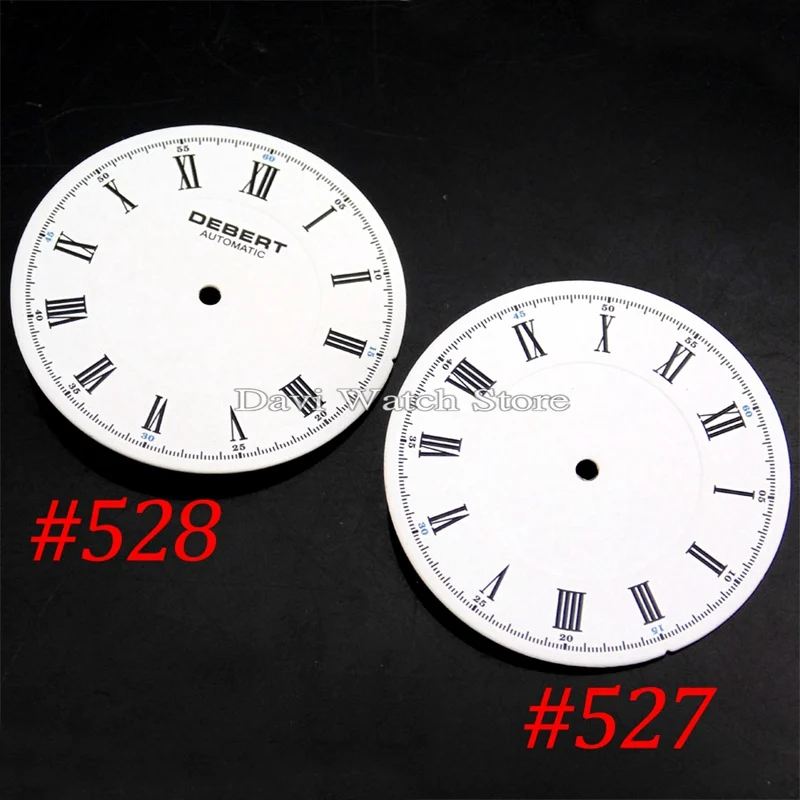 Debert 34,5 мм белый циферблат fit Miyota 82 серии Mingzhu DG2813 движение Мужские часы