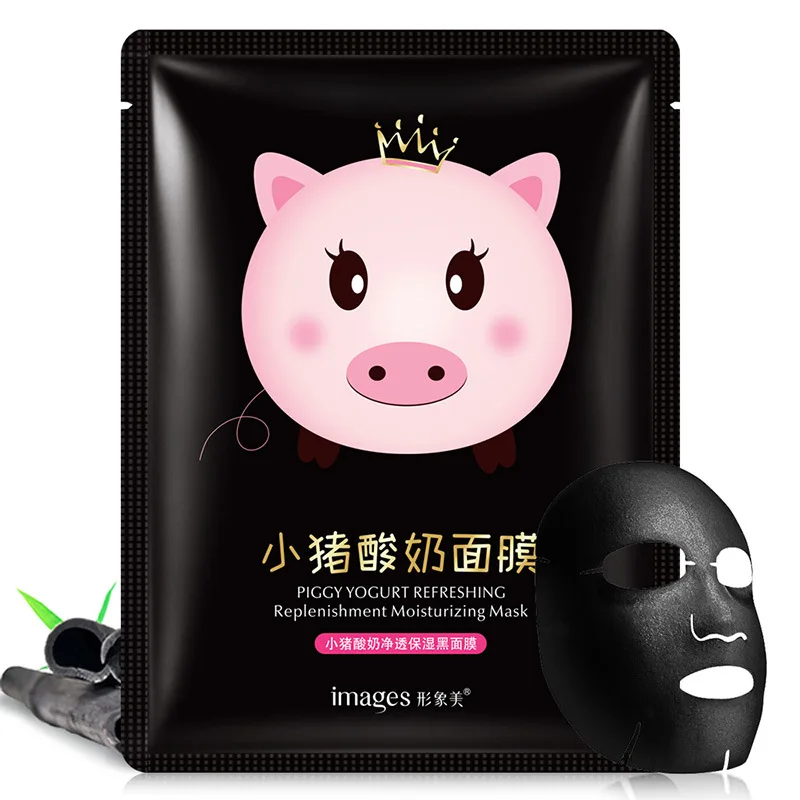 BIOAQUA маска для лица свиной йогурт прозрачная увлажняющая отбеливающая маска для лица с контролем жирности черная Tony Moly уход за кожей корейский - Цвет: Moisturizing