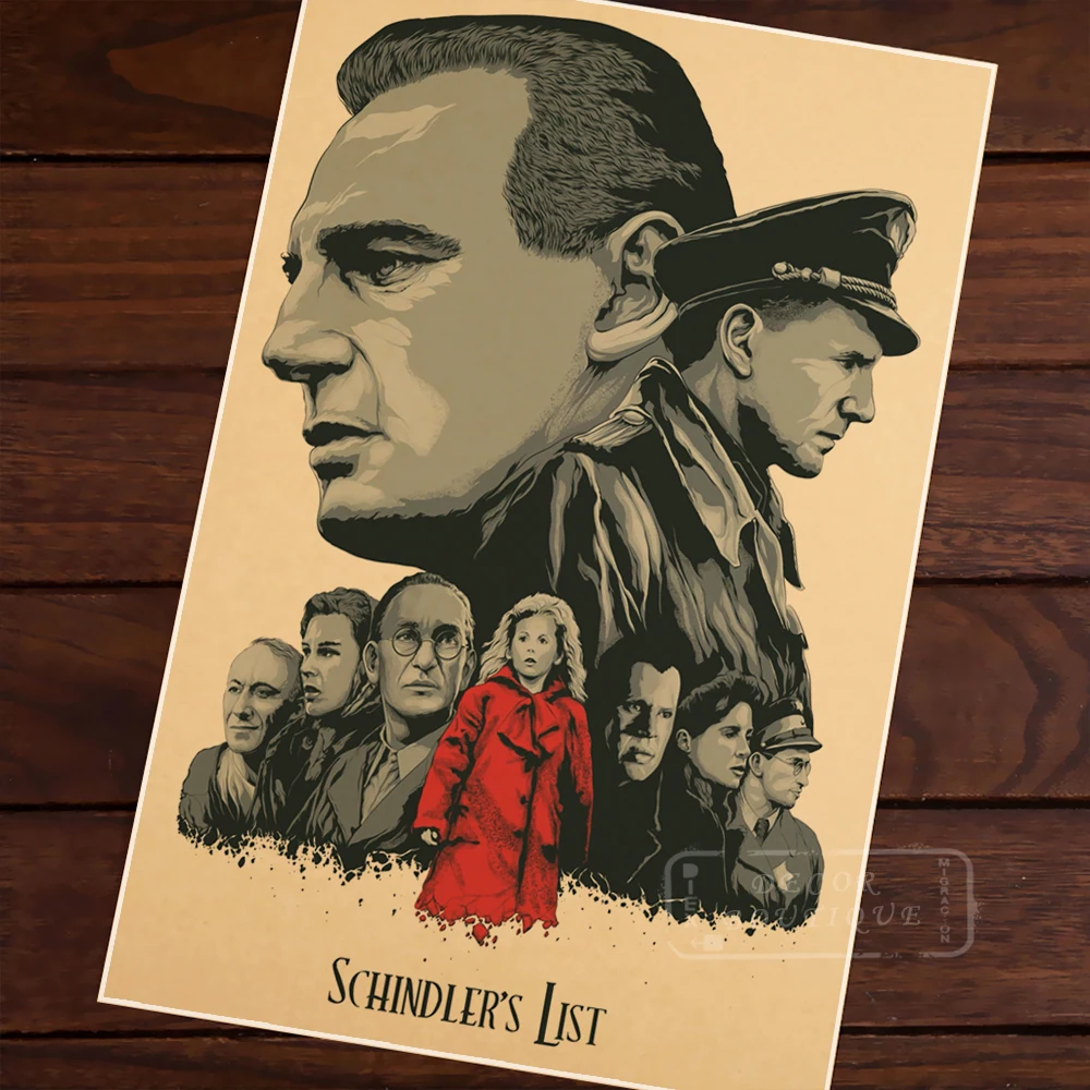 Список Schindler винтажный Ретро-постер с фотографией Кенни Томаса дизайнерский