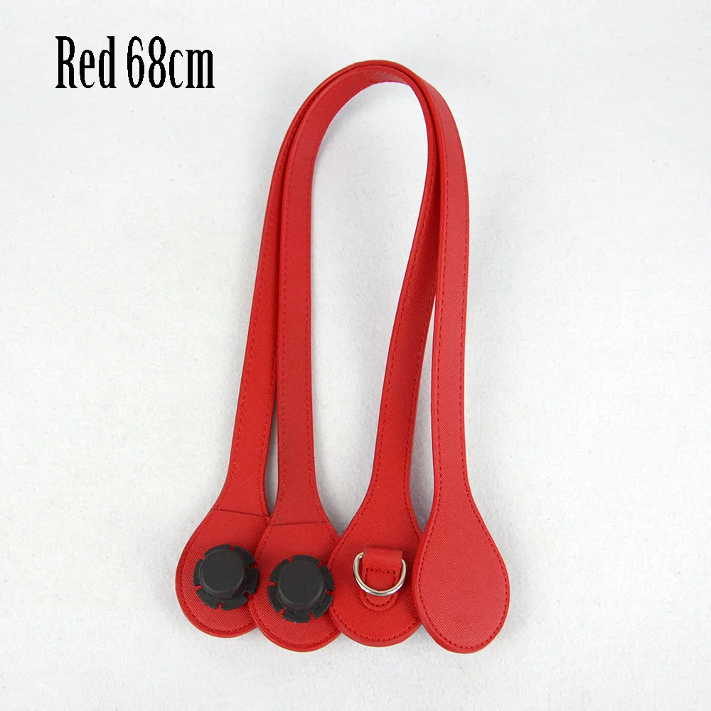 Tanqu короткая длинная ручка для O сумка с D пряжкой каплевидный конец искусственная кожа цена ручки для OBag ремень сумка часть - Цвет: red 68
