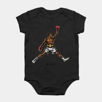 

Baby Onesie Baby Bodysuits kid t shirt new arrivals 2017 fashion fly mohammed Ali printed funny tee shirts Hipster male cool