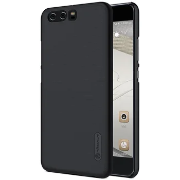 

For Huawei P10 Case P10+ Cover Nillkin Super Frosted Shield Hard PC Back Cover Protector Black Phone Case For Huawei P10 Plus