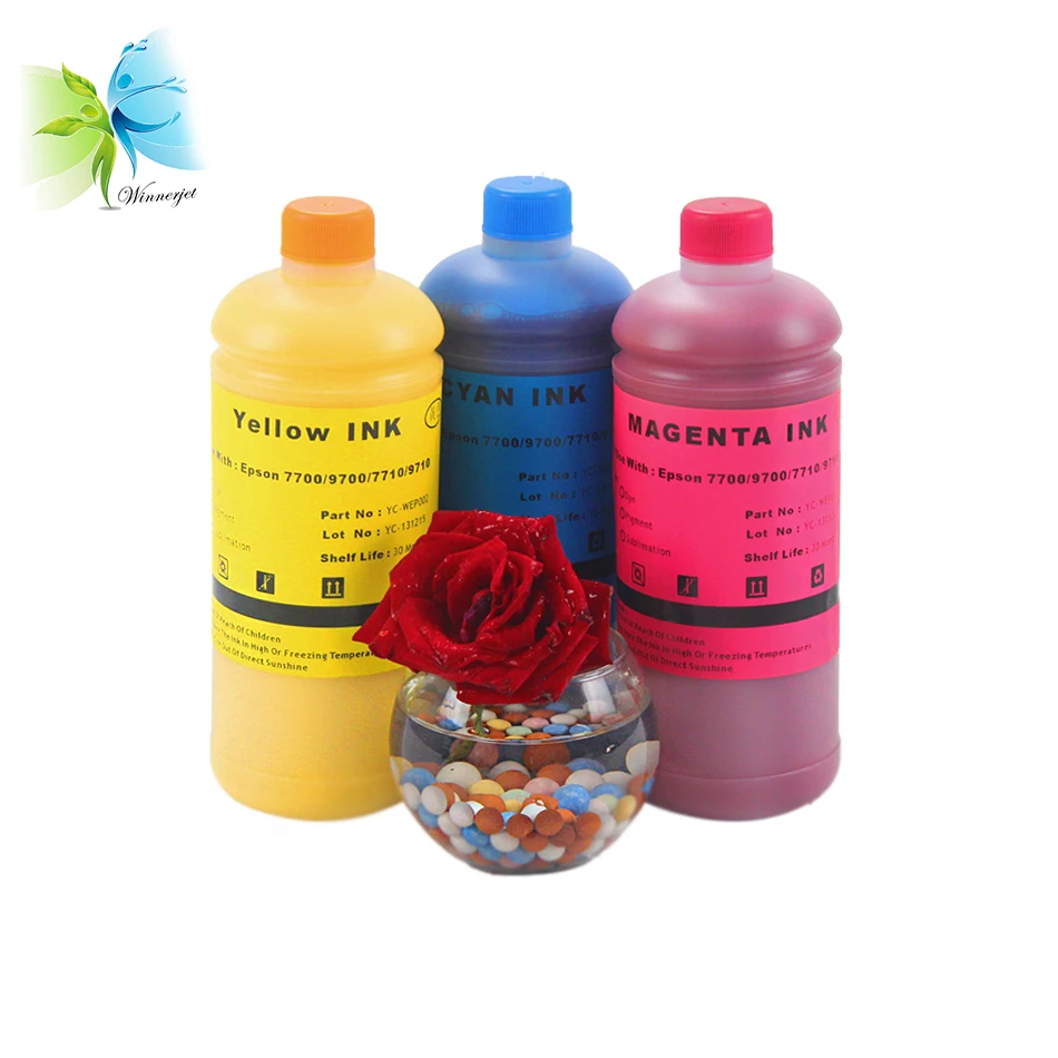 Пигментные чернила WINNERJET 1000 мл для принтера Epson Stylus Pro 7700 9700