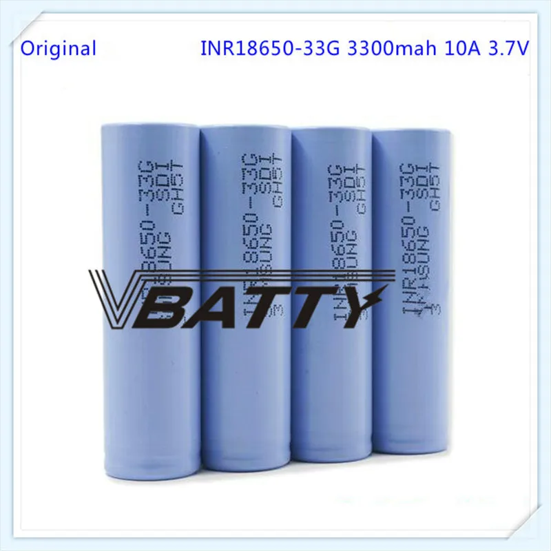 Для samsung 18650 33g литий-ионная батарея 3300mAh Высокая емкость 18650 батарея 10А ток разряда(1 шт