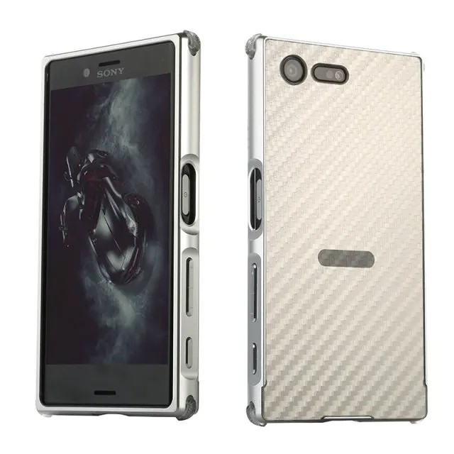Grey Чехол для sony Xperia XA2 Ultra XA1 Plus XZ2 Premium Compact XZS L2 чехол алюминиевый бампер металлическая рамка задняя крышка для sony XZ чехол - Цвет: Grey