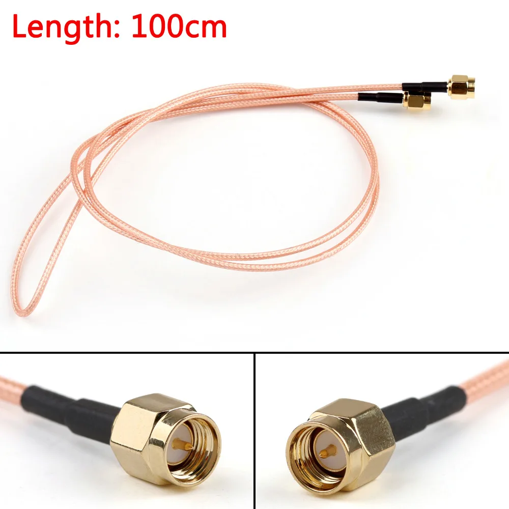 Areyourshop RG316 кабель SMA штекер SMA разъем обжимной перемычки косички 6ft FPV 15 см 50 см 100 см 200 см 50Ohm разъем провода