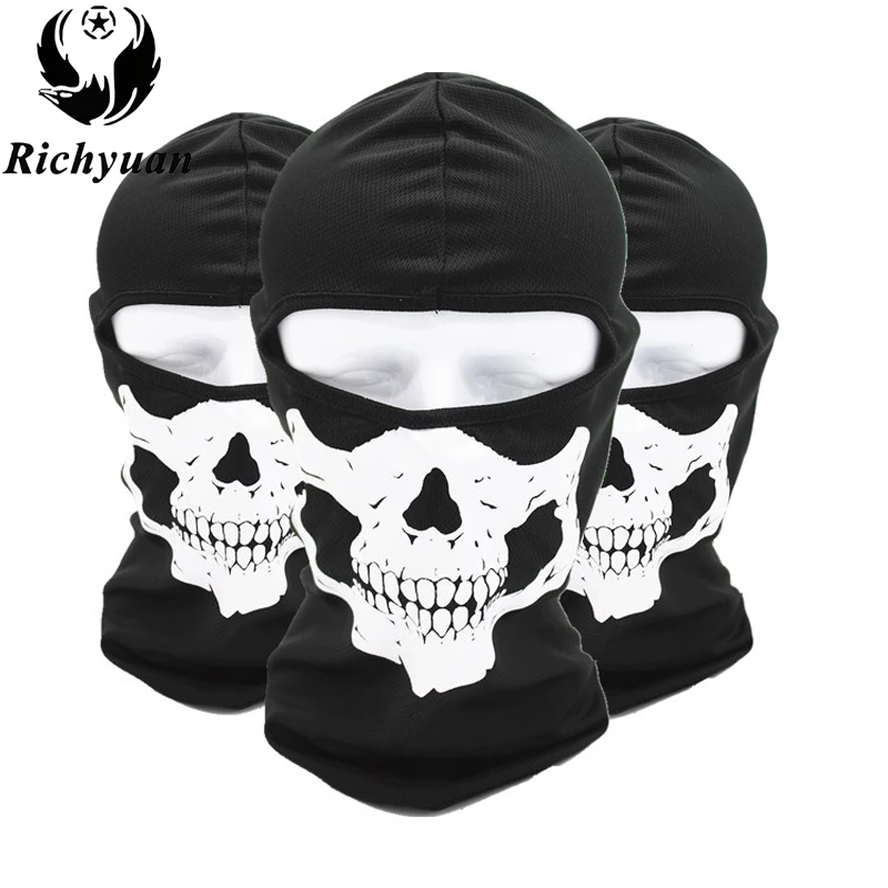 

2019 New Original Ghost Skull Balaclava Skateboard Costume Cosplay Paintball Hood Airsoft Tactical Full Face Mask