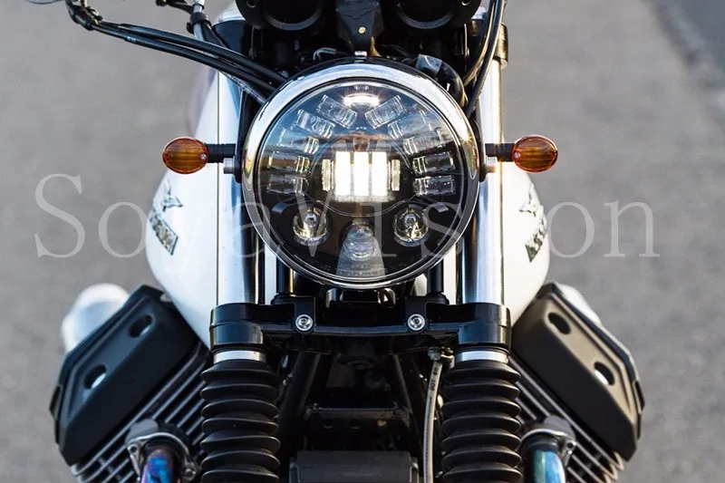 Последняя версия 5,7" Светодиодный прожектор для Harley Davidson Wide Glide FXDWG Breakout FXSB