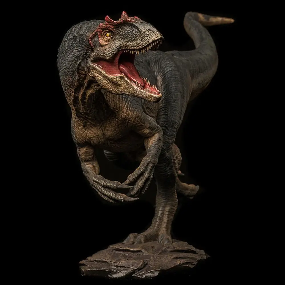 Allosaurus Статуэтка Статуя динозавра Модель Рисунок база коллектор Декор Игрушка Рождественский подарок