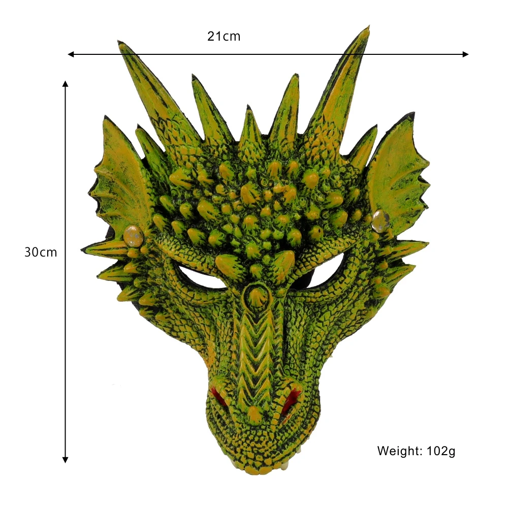 Cospty/для взрослых мальчиков и девочек; Новогоднее украшение; карнавальные вечерние костюмы в виде животных; маскарадный костюм дракона; Маскарадная маска для лица и крылья
