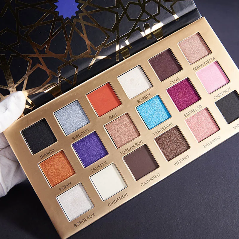 

18 Color Glitter Eye shadow Palette Multiple Styles Eyeshadow Palette Shimmer Professional Eyes Makeup Palette