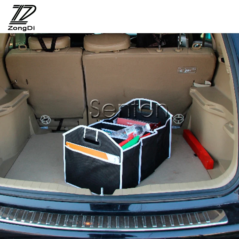Zd Car Trunk Storage Bag Multifunction Rack Folding Net For Mercedes
