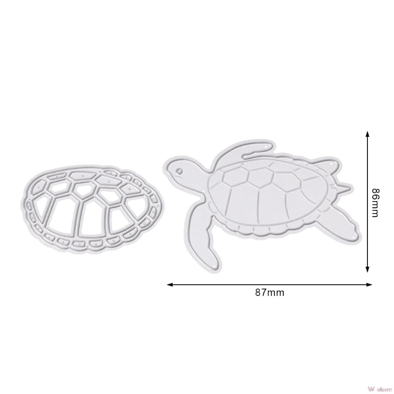 Черепаха металлическая прорезной трафарет для окраски DIY альбом карточка с тиснением Бумага Ремесло W-store Sep17_A