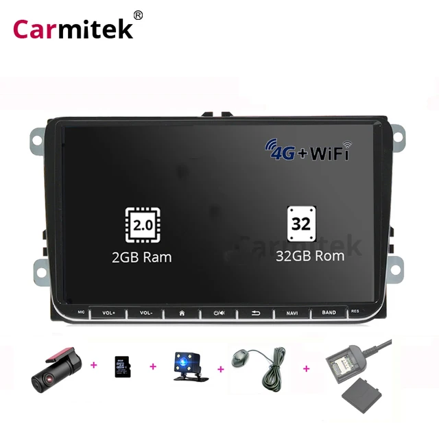 $US $99.00 9 inch Touch Screen 2din Car Multimedia For VW Golf Polo Jetta Passat Tiguan with 4G SIM GPS Blueto