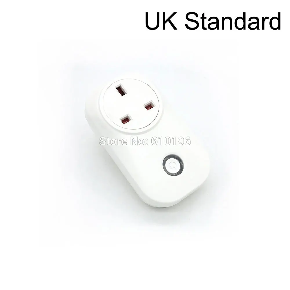 

Aihasd S20 Sonoff WiFi Wireless APP Remote Control Intelligent Socket Timer Switch for Smart Home UK Standard