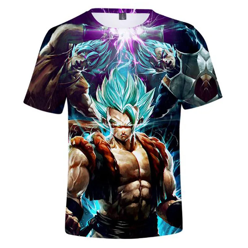 Camiseta Dragon Ball футболка Летняя мода 3D принт Супер Saiyajin Сон Гоку Графический футболки для девочек Мастер Роши для мужчин футболка уличная