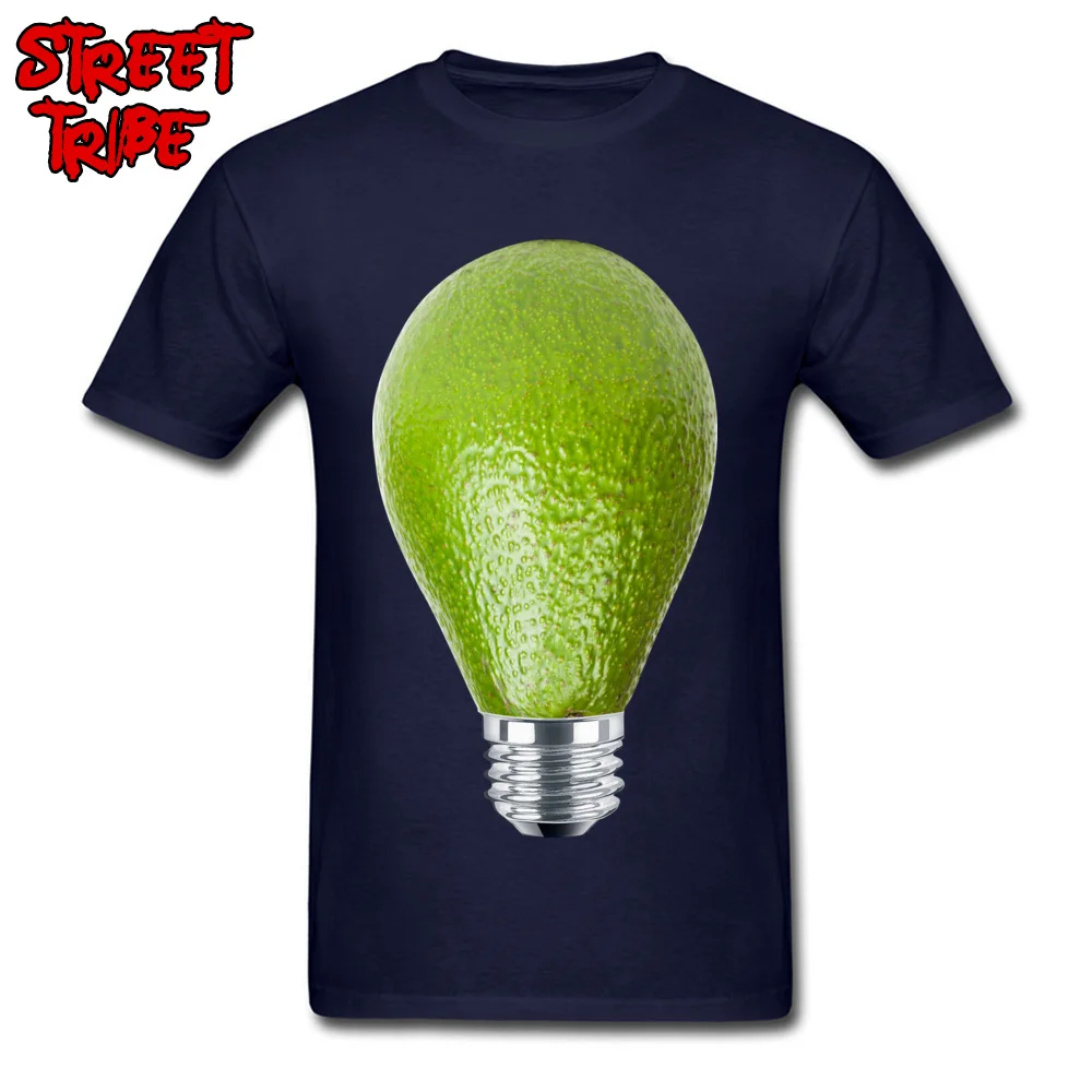 bulp avocado Round Collar Tshirts Mother Day Tees Short Sleeve New Coming Cotton Birthday Tee-Shirts comfortable Men bulp avocado navy