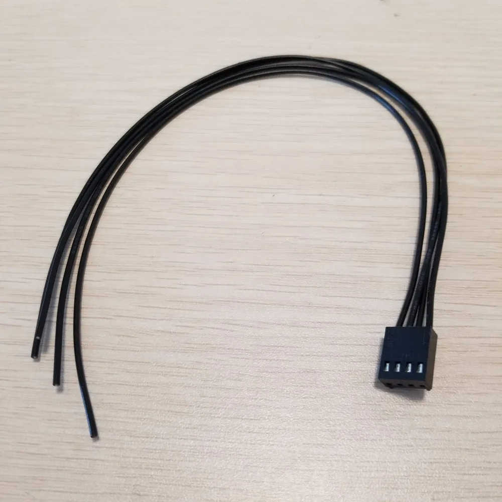

100pcs/lot Dupont Adapter Plug 4Pin to 4 x DIY Cable Data Power Floppy Cable for PC DIY Black 25cm