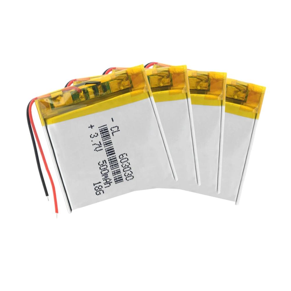 603030 Батарея 3,7 V 500 mAh Li-ion Lipo Клетки литий Li-Po полимера Батарея для gps MP3 MP4 игрушка гарнитура Bluetooth