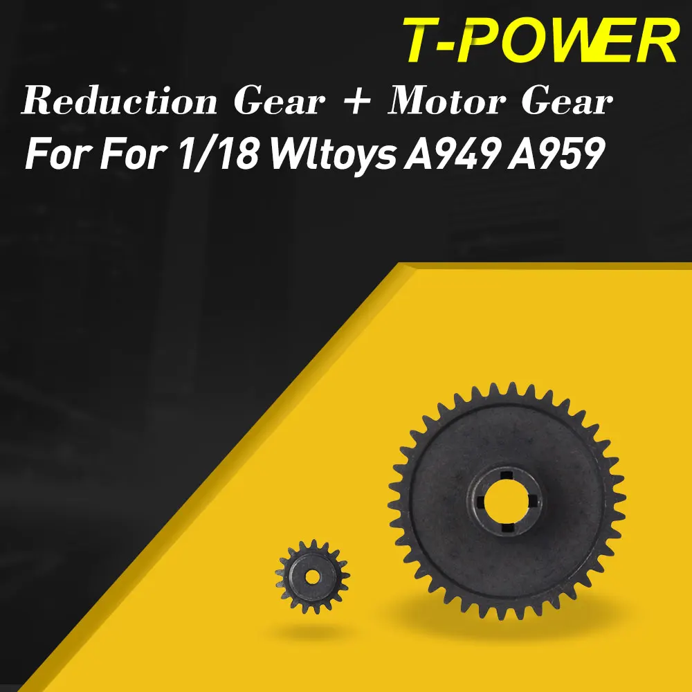 T POWER металлический 42T Редуктор Spur Gear Diff основной и Мотор шестерня 27T для 1/18 Wltoys A949