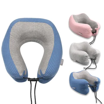 

Memory Foam Shaped Travel Pillow Neck Support Head Rest Airplane Cushion