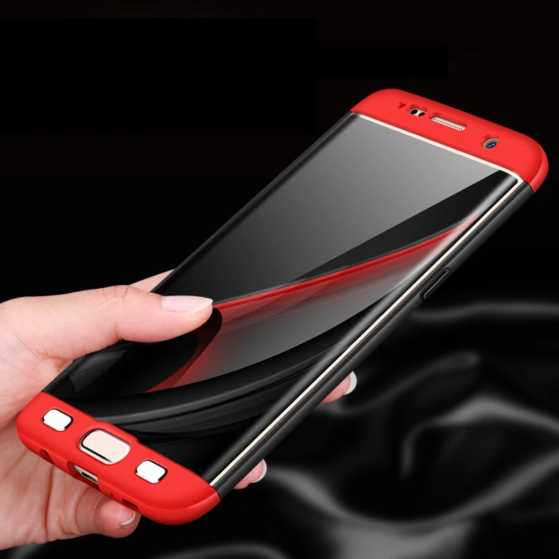 3 in 1 Plastic 360 Full Protection Phone Cover for samsung 03