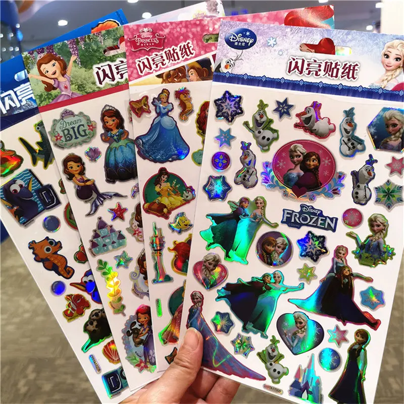 Disney Shiny Laser Sticker Premium Children Cartoon Sticker Frozen Sticker Sophia Princess Sticker Disney Shiny Laser Sticker Premium Children Cartoon Sticker Frozen Sticker Sophia Princess Sticker