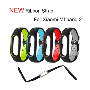 

Silicone/Ribber strap For Xiaomi Mi Band 2 Bracelet Colorful Belt Wristband Replacement Smart Band Accessories For Mi Band 2