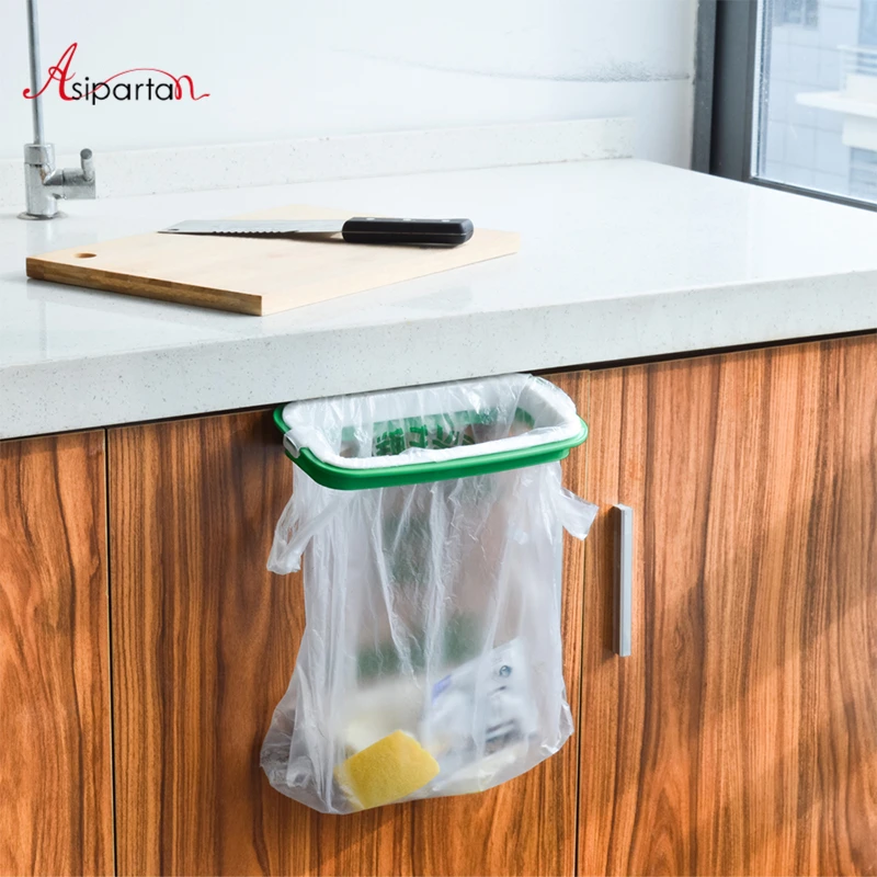 Asipartan Новый 2019 Шкаф Дверь назад висит корзина для мусора висит кухня мешки для мусора хранения кухня мусор мешок корзина для мусора