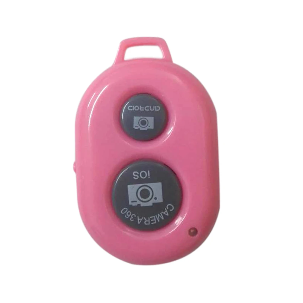 Pink Мини камера Bluetooth пульт дистанционного управления беспроводной фото спуск затвора для iPhone 6 6s 7 samsung S8 huawei Android GDeals - Цвет: Pink