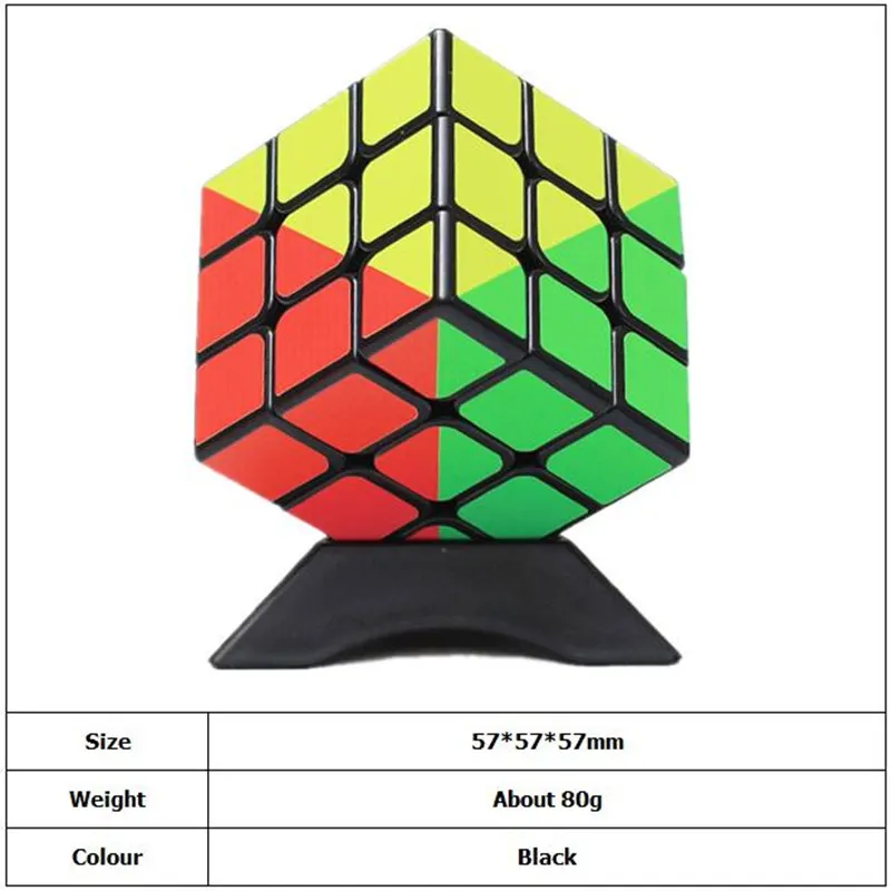 Профессиональный Радуга Cube 3x3x3 5,7 см Скорость для магический паззл куб Neo Cubo Магическая наклейка для детей игрушки кубик рубика