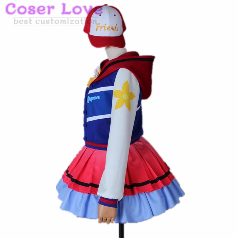 Lovelive Солнечный свет Aqours следующий сверкающий над радужными таками тика Косплей морской костюм на Хэллоуин и Рождество Костюм