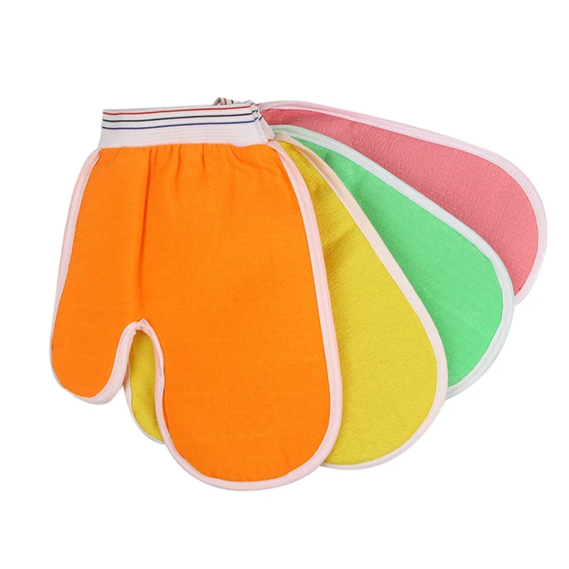 1pc Body Scrubber Glove Exfoliating Bath Towel Body Massage Sponge Wash