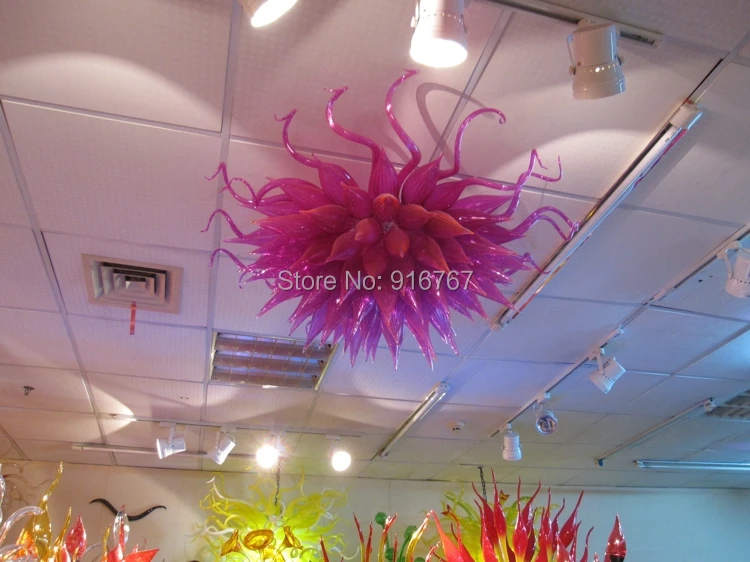 

Free Air Freight Elegant Pendant Purple Glass Lighting Crystals