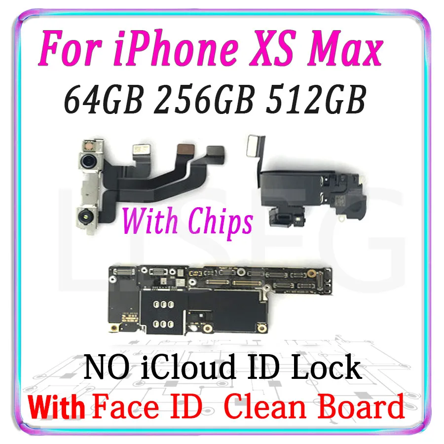 Original unlocked Motherboard For iPhone XS Max mainboard