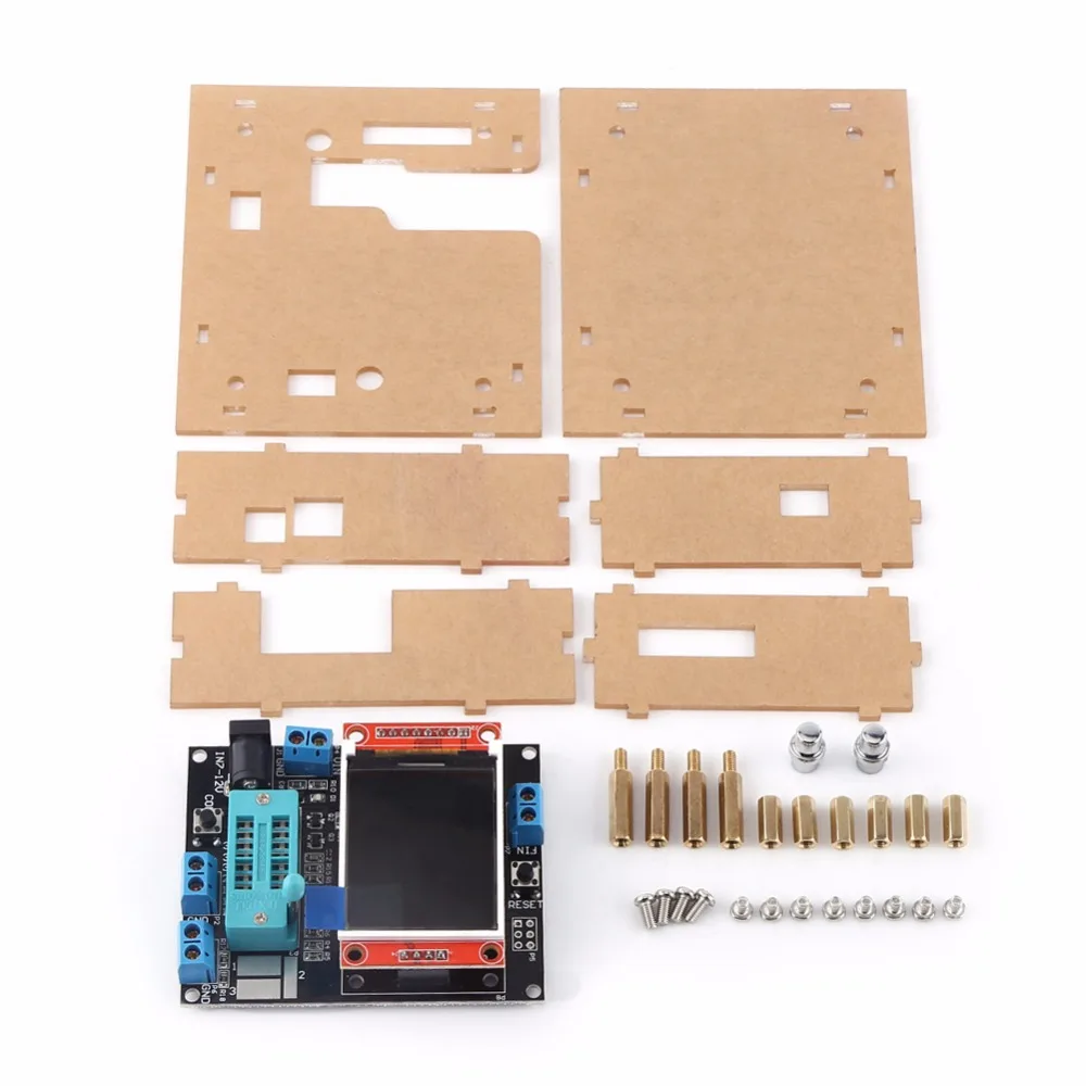 

GM328B LCD Transistor Tester Diode ESR Meter PWM Square Wave Generator With Case