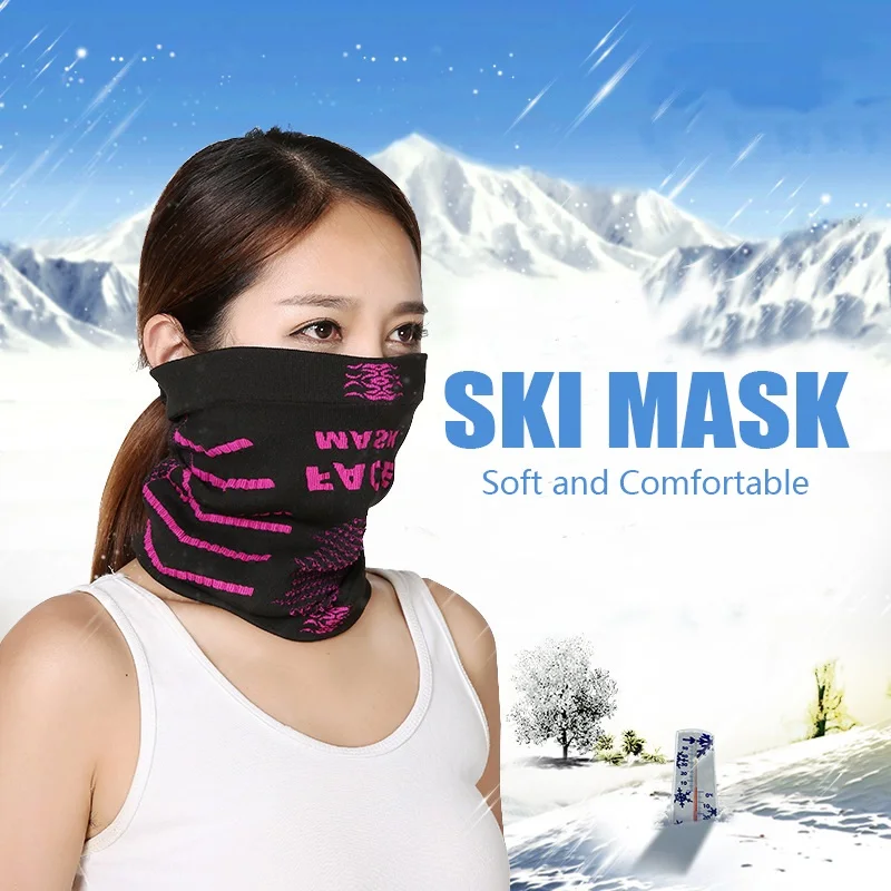 Для мужчин половина маска Спорт на открытом воздухе капюшон на велосипеде шарф ветрозащитный Термальность бандана Для женщин зимние