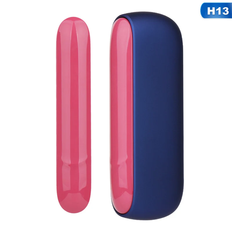 Стиль черный красный синий фиолетовый боковая крышка для IQOS 3,0 Магнитная дверная крышка аксессуары для электронной сигареты сменный Внешний чехол - Цвет: H13