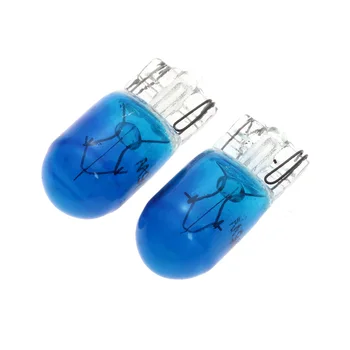 

10Pcs/Set T10 W5W 5W Halogen Bulb Car Truck Dashboard Interior Wedge Side Front Parking Lights Lamp Blue 12V