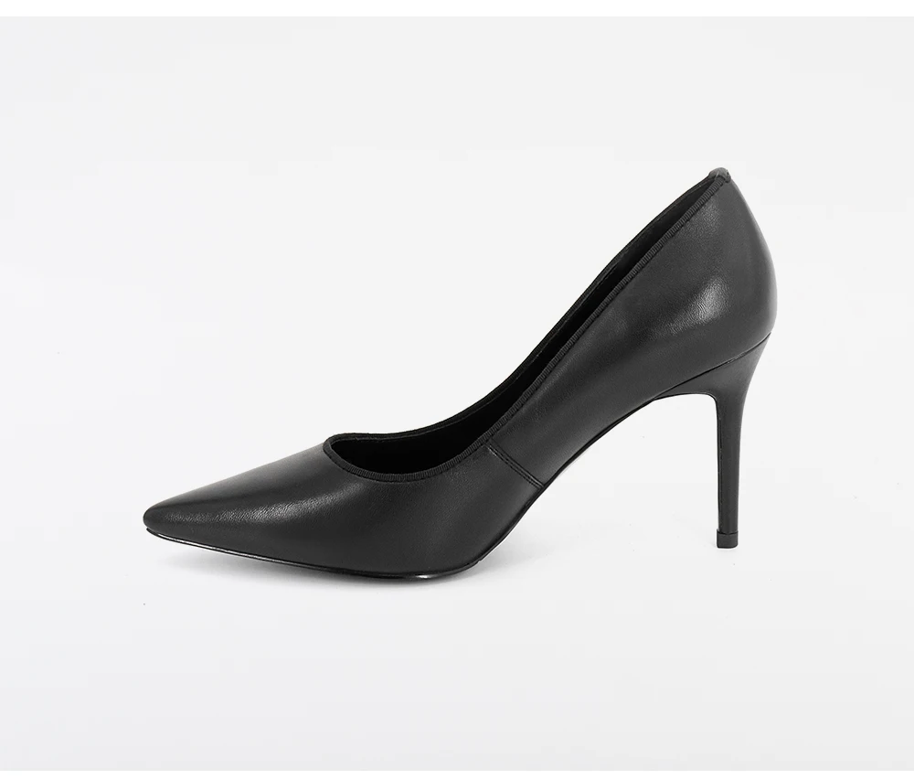 SOPHITINA/Брендовая обувь женские черные элегантные из овечьей кожи ручной работы с острым носком на тонком каблуке вечерние офисные женские туфли-лодочки SC47