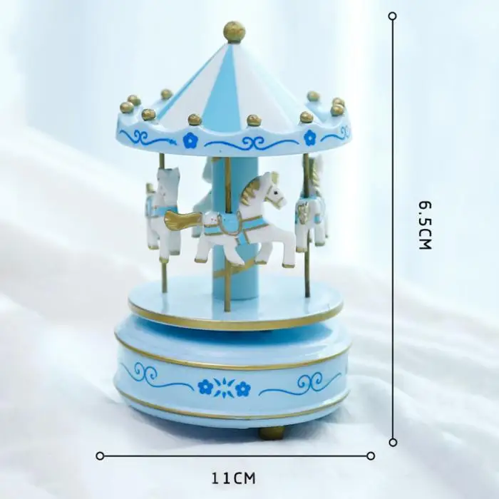 Романтическая Карусель лошадь музыкальная шкатулка игрушка художественная деревянная карусель музыкальные коробки 669